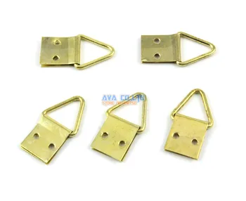 

200 Pieces Gold Photo Frame Hook Hanging Photo Frame Hanger 10x23mm