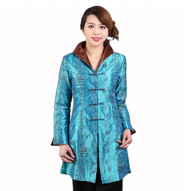 Женская шелковая атласная куртка в китайском стиле с вышивкой|jacket embroidery|plus jacketsatin