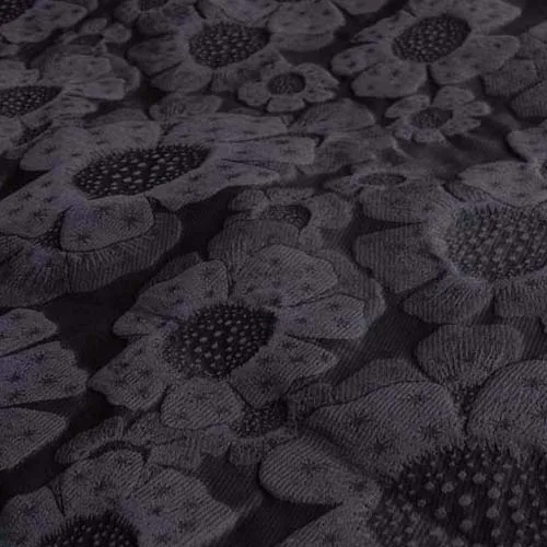 3D блестящая жаккардовая парча ткань для платья, сделай сам швейная Лоскутная одежда, цветочный материал ткани Tecido, 1Yar - Цвет: 2 Black