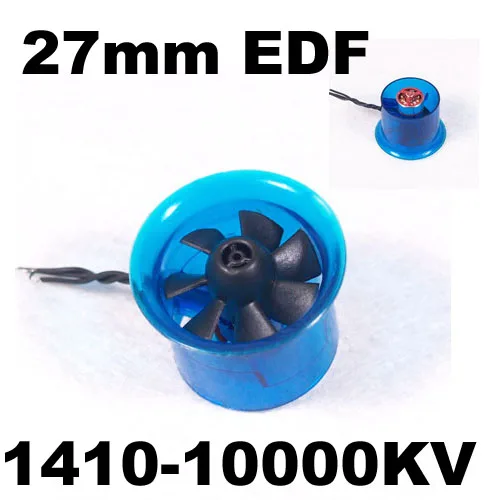 

New HL2708 1410 10000KV Motor EDF 27mm Ducted Fan for RC Aircraft Airplane