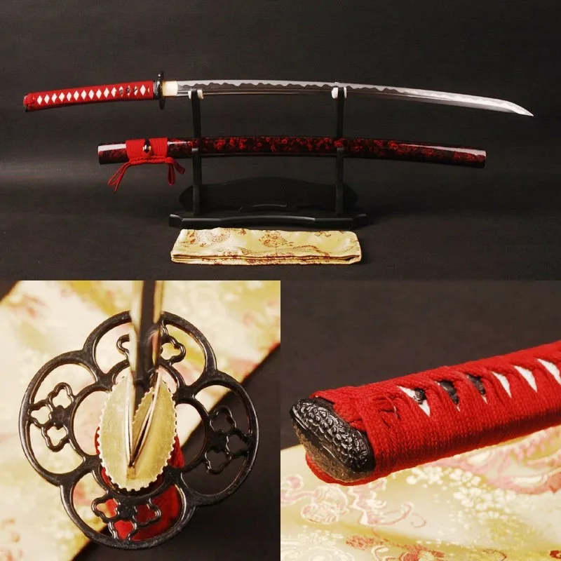 катаны ручной работы. катана и вакидзаси. коллекционная катана. катана ручной работы. меч катана.