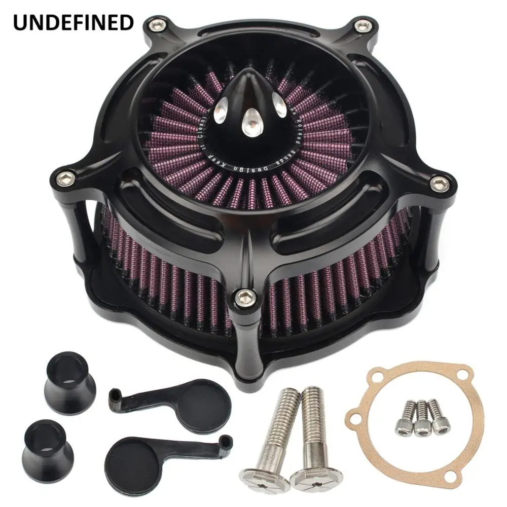 

Black Air Filter Motorcycle Contrast Cut Turbine Intake Air Cleaner For Harley Sportster XL883 XL1200 1991-2016 Filtro Aire Moto
