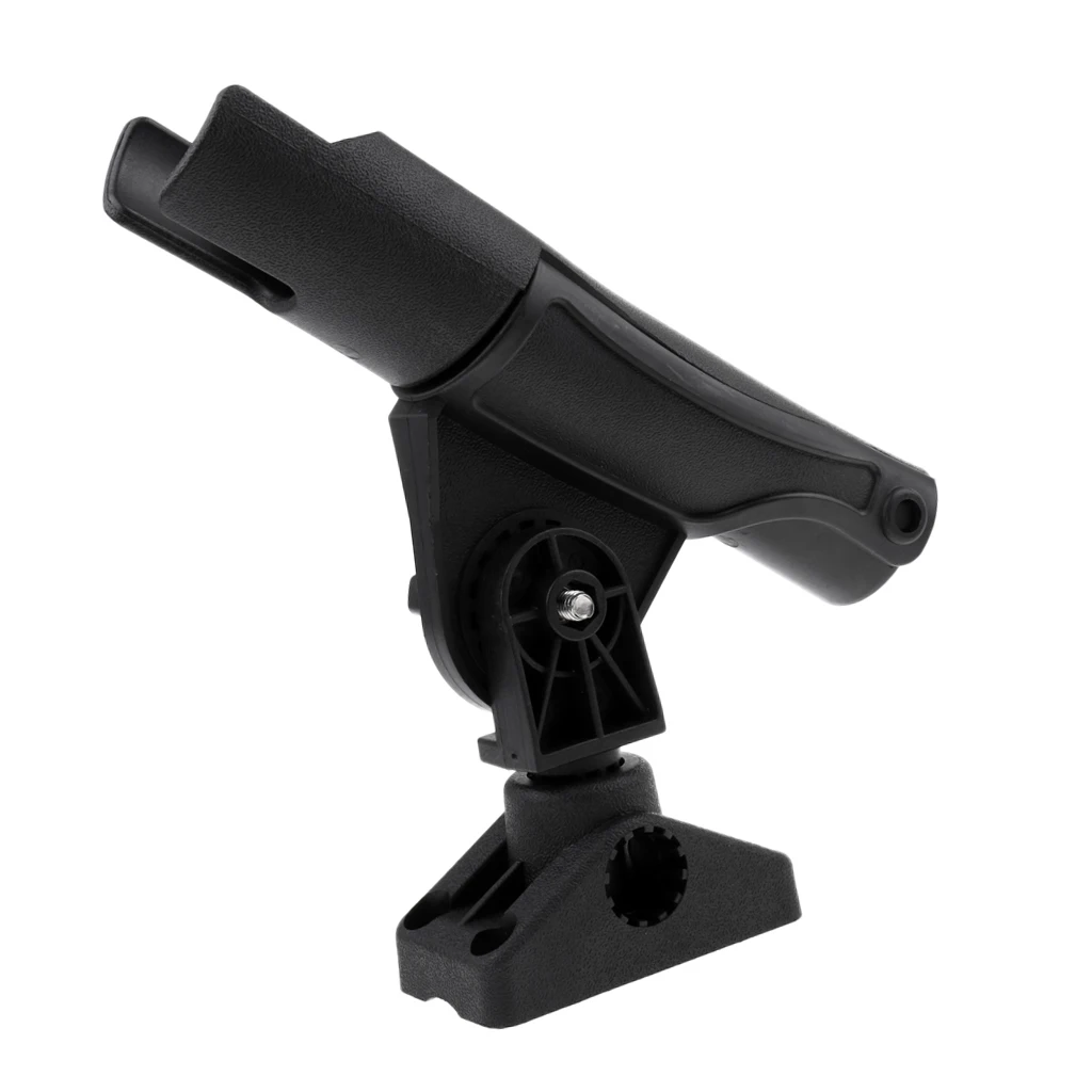 Kayak Boat Spinning Fishing Rod Holder Side/Rail/Flush Mount Rack 360 Degree