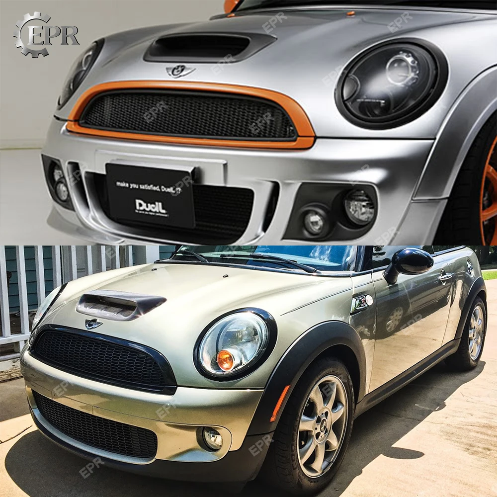 Для Mini Cooper S R56(2007-) Тип в FRP стекловолокно лопатка(больше) тюнинг часть для мини R56 волокна Стекло воздухозаборник