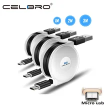 3 м кабель зарядного устройства микро-usb 2 м Usb выдвижной шнур плоский кабель mi cro-usb кабель для Xiaomi mi Play Red mi 7 7A 8 8A 5 LG W30 K40 X4