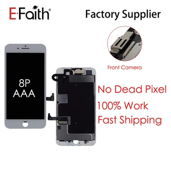 

20PCS Grade AAA Full Set Digitizer Assembly LCD for Apple iPhone 8P 8Plus Screen Replacement +Front Camera+Earpiece Speaker