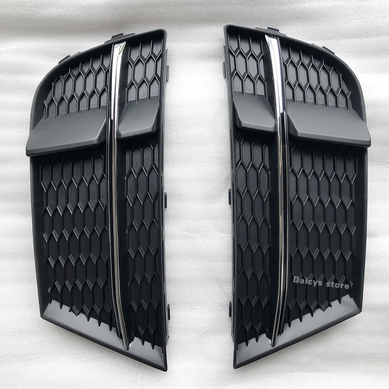 S3 стайлинга ABS ячеистой сетки Передняя решетка автомобиля бампер боковой Решетки Решетка противотуманных фар для Audi S3 Sline