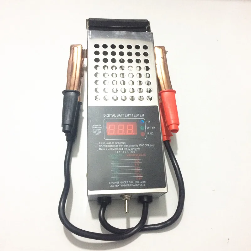 Electric car battery tester Battery measuring instrument Voltage measuring discharge instrument 12V-16V 10AH-200ADigital Display 2