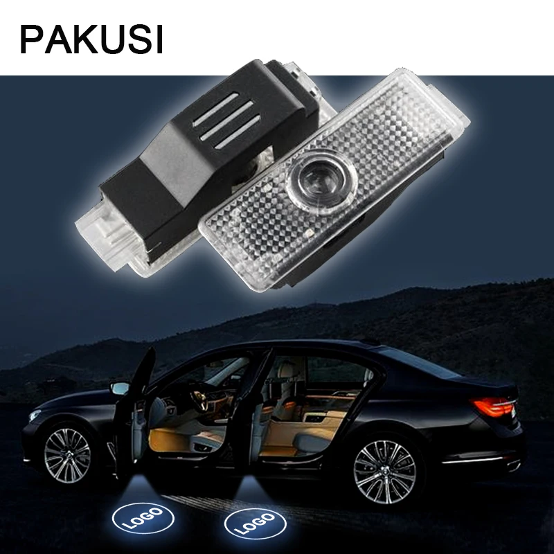 PAKUSI 2X Car Door Welcome Light 12V For BMW E60 E63 E90 E92 E93 X1 X3 X6 M3 M5 M Projector Accessories LED courtesy lamp | Автомобили и