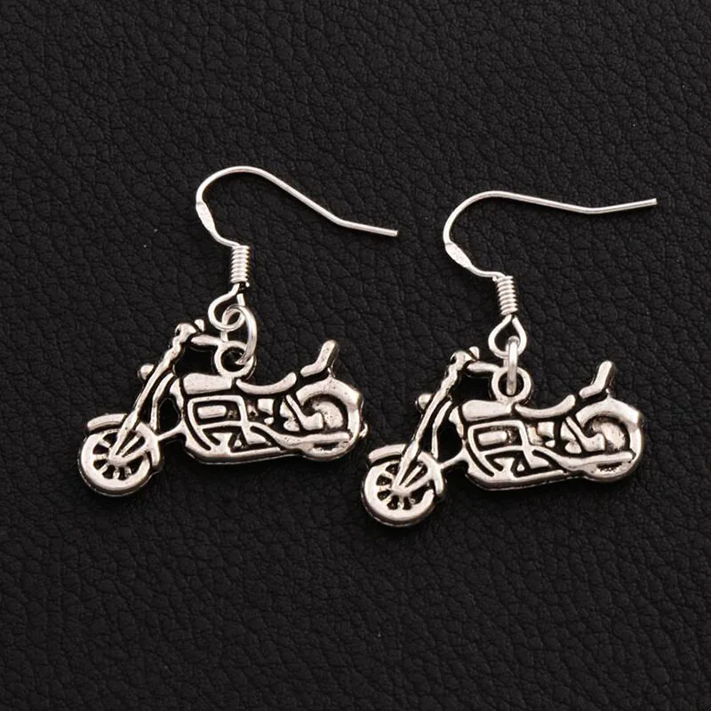 

Design Drop Earrings Motorcyc Pendants Dangle Earring For Women Christmas Gift Fashion Vintage Halloween Earring Silver Jewelry