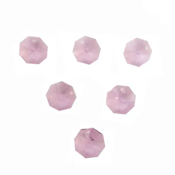 

Free Shipping ,2000pcs/Lot Pink One Hole 14mm Crystal Glass Octagon Beads In One Hole Wholesale ,