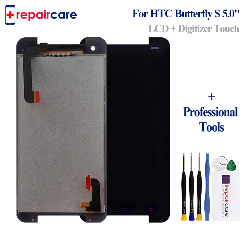 

5.0" 100% Tested 5.0" For HTC Butterfly S 901e 901s 9060 9088 LCD Display Touch Screen Digitizer Assembly Replacement+tools