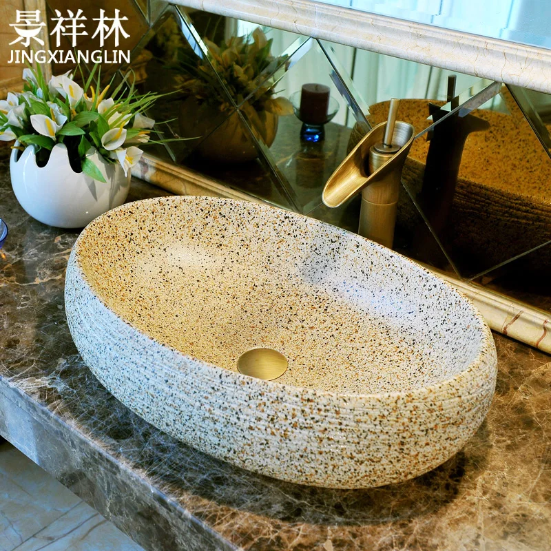 

Fashion rectangle art basin wash counter basin mdash . dot scrub
