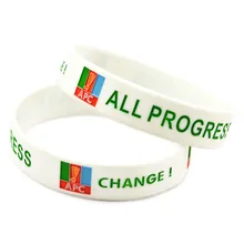 OneBandaHouse изготовленные на заказ с логотипом силиконовые Браслеты заполнен в Цвет