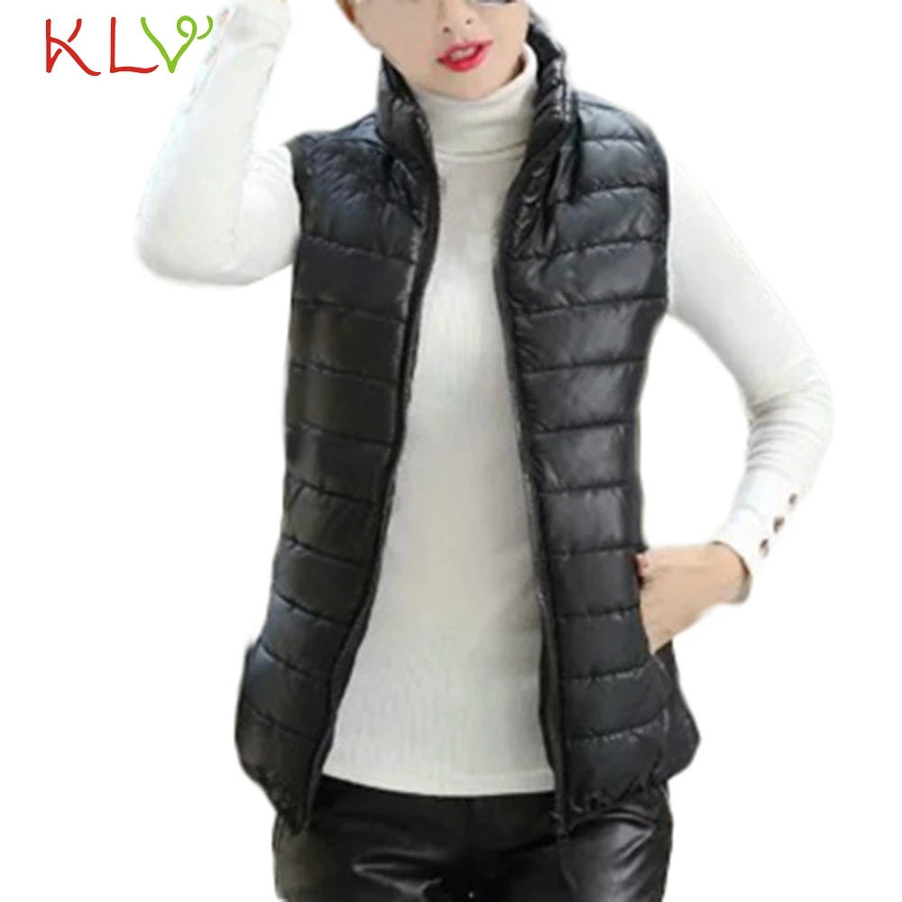 

Women Vest Jacket Winter Warm Long 2018 Stand Collar Parka Coat Plus Size Ladies Chamarra Cazadora Mujer Coat For Girls 18Oct24