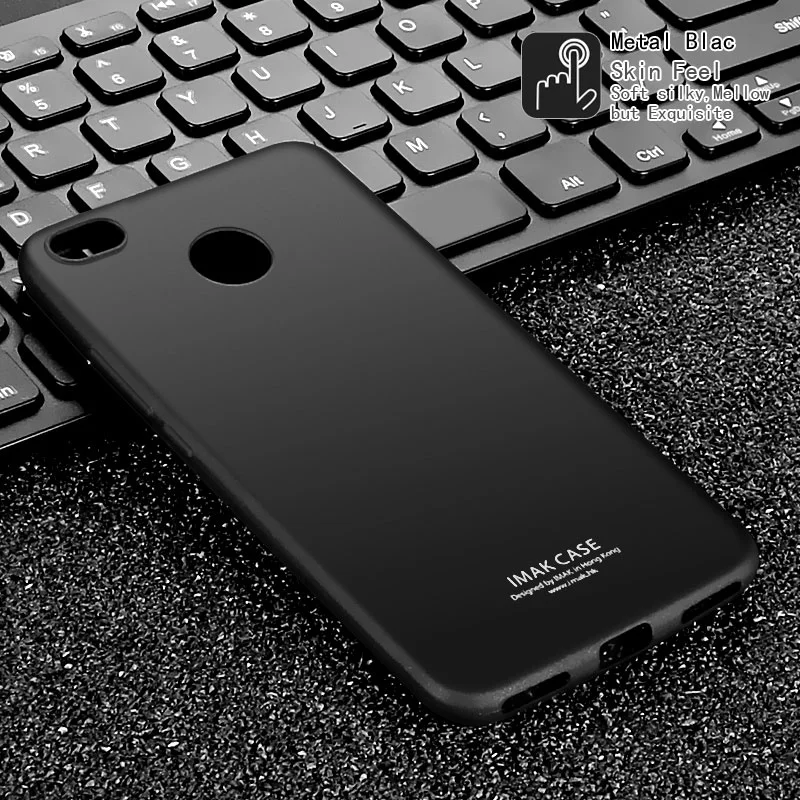 IMAK for Xiaomi Redmi 4X TPU Mobile Phone Shell Skin Feel Case with Anti-explosion Screen Film for Xiaomi Redmi 4X - Metal Black a-mobile-redmi : image IMAK for Xiaomi Redmi 4X TPU Mobile Phone Shell Skin Feel Case with Anti-explosion Screen Film for Xiaomi Redmi 4X - Metal Black a-mobile-redmi