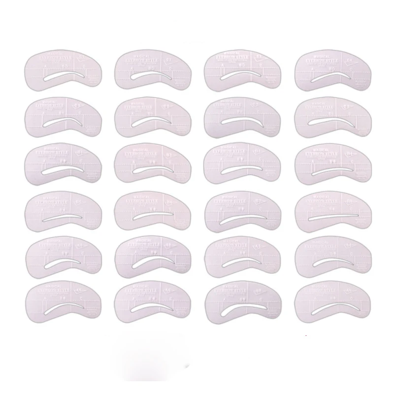 24 styles eyebrow shaping stencils grooming tool makeup