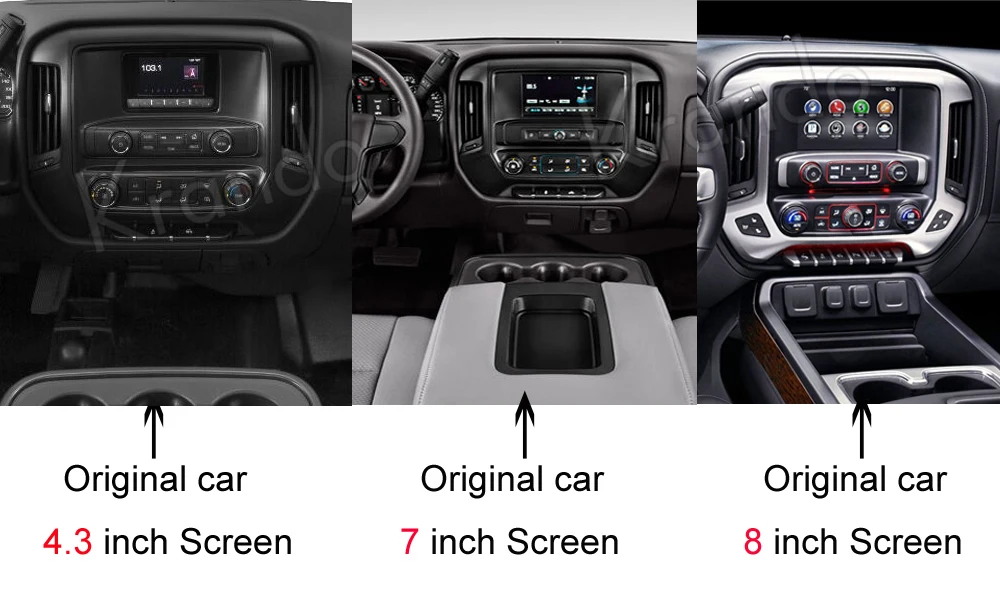 Sale Krando Android 8.1 12.1" Tesla style Vertical car radio For Chevrolet Silverado and GMC Sierra 2014-2018 navigation player 2