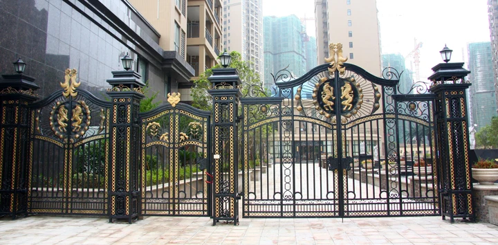 Алюминиевые ворота дороге ворота Кованые Ворота кованые ворота hench-19