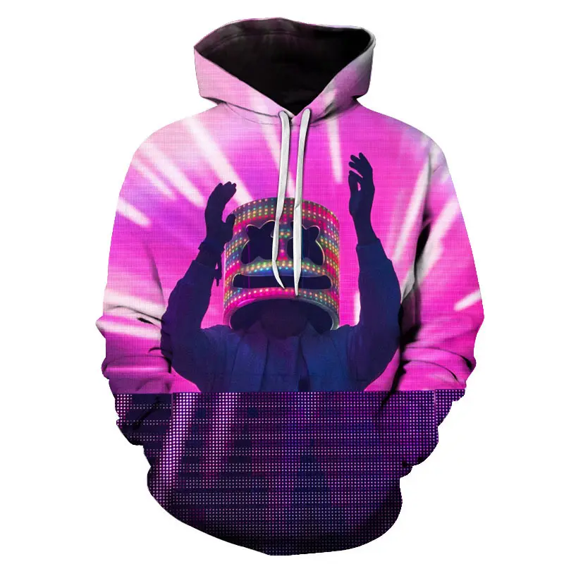 

Marshmallow 3D Hoodies Sweatshirt Summer/Autumn New Style Harajuku Boys/Girls Popular Idol Outwear Casual Sweatshirts Men Coats
