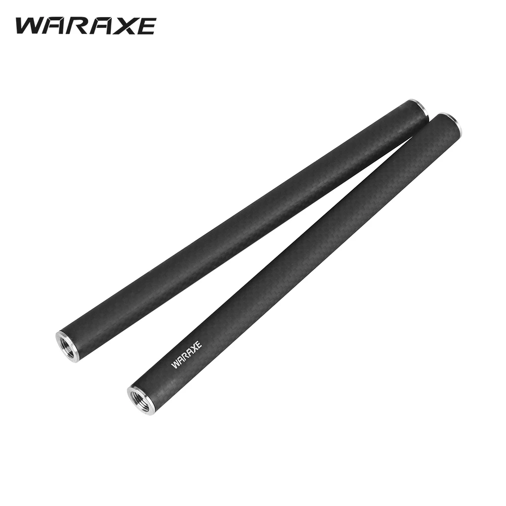 

WARAXE 1636-A3 2pcs 15x200mm 15x300mm 15x250mm Carbon Fiber Extendable Photography Rods for 15mm Rod Rail Support System