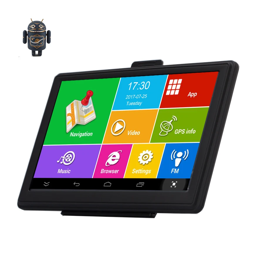 

7" Android GPS Car Truck Navigation IPS Capacitive Bluetooth wifi 8G/512M AVIN Precise Localization vehicle Free Navitel M