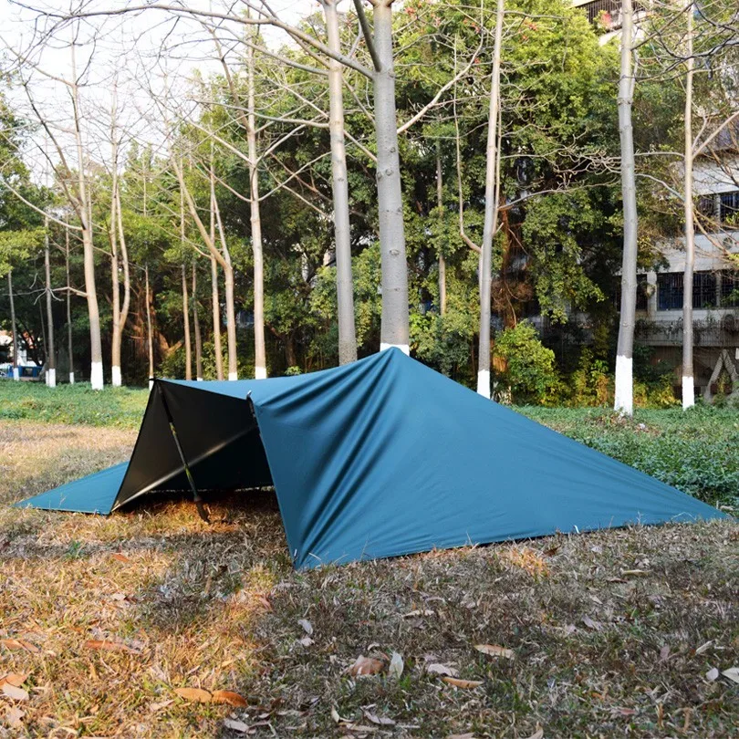 Abrigo da Praia Revestimento de Prata Lona de Acampamento Pontos de Suspensão 3f ul Anti uv Ultraleve Pérgola Dossel Toldo Sol Barraca 210 t Tafetá 18 10 Barraca de sol