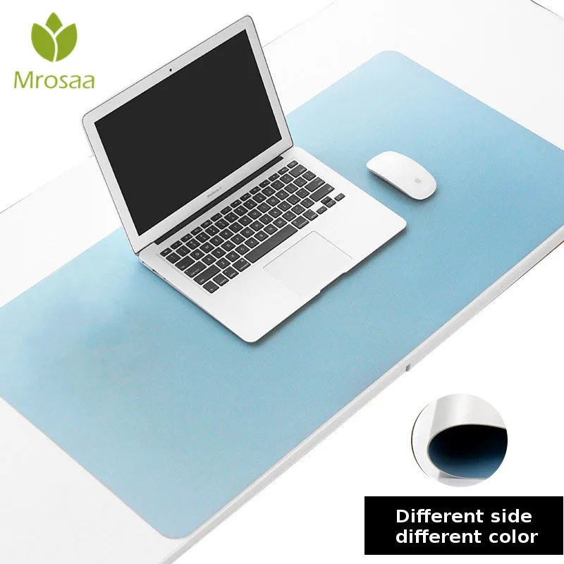 

30x60cm Double Side different color mouse pad Anti-slip Leather PC Computer Gaming mousepad Desk Mouse Mat Stationery Holder