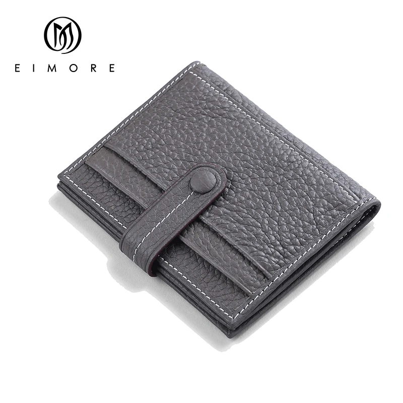 

EIMORE Designer Genuine Leather ID Card Holder Fashion Women Card Wallets Mini Walet Driver Case Holder Protector Organizer