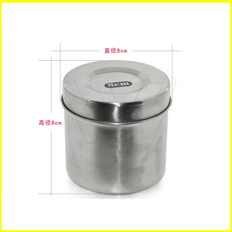8cm tattoo Medical Stainless Steel Cotton Disinfection Container Tank Alcohol Iodine Gauze Canister Medicine Cylinder Box tool (1)