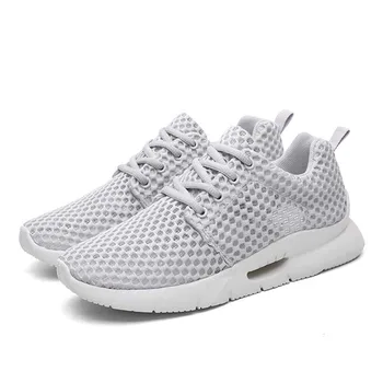 

2019 Summer Men Hollow Mesh Shoes Breathable Lightweight Running Shoes Autumn Men Sports Shoes sneakers men