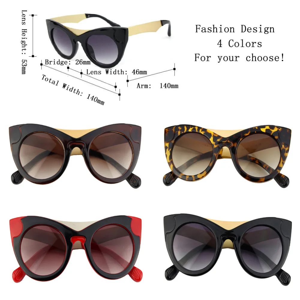 Солнцезащитные очки «кошачий глаз», женские винтажные Ретро очки, брендовые дизайнерские роскошные солнцезащитные очки для женщин и девушек