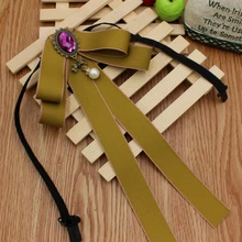 Элегантный галстук-бабочка для мужчин и женщин на свадьбу, вечеринку, банкет, воротник-рубашка, британский сплав, стразы, жемчуг, бисер, косплей, Униформа, лента, галстук-бабочка