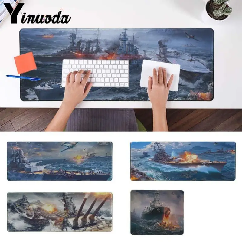 

Yinuoda New Printed World of Warships Rubber large PC Computer Gaming mousepad Size for 300*900 400*900cm
