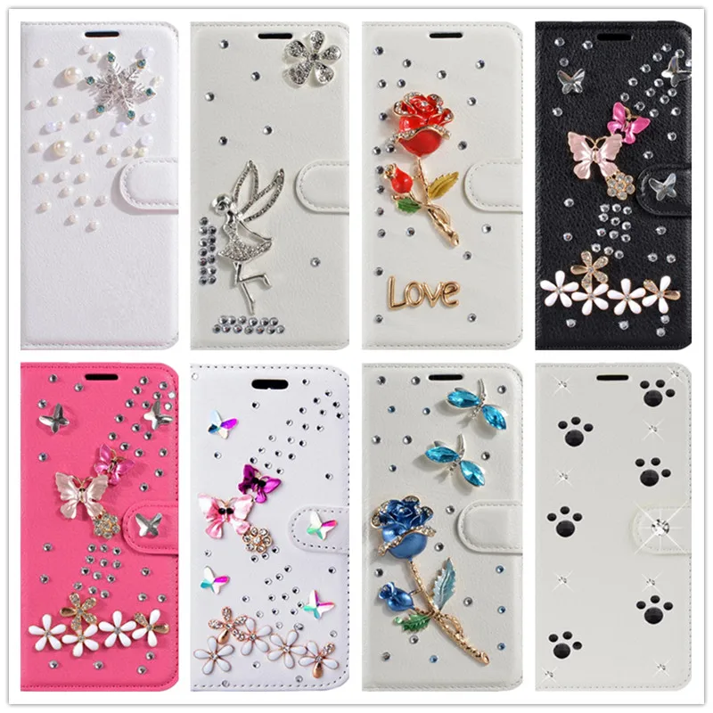 

diy Leather Cases for samsung galaxy S10E S10 Plus A8S SM-G8870 A6S a9 A8 PUS A6 PLUS 2018 S10 Flip Wallet cover diamond cases