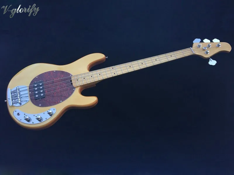 new flame maple top 4 string music bass guitarin Guitar from Sports & Entertainment on
