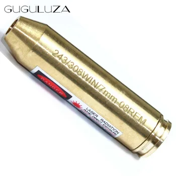 

GUGULUZA Hunting Bore Sight .243 308Win 7mm-08Rem Cartridge Red Dot Laser Sight Boresighter