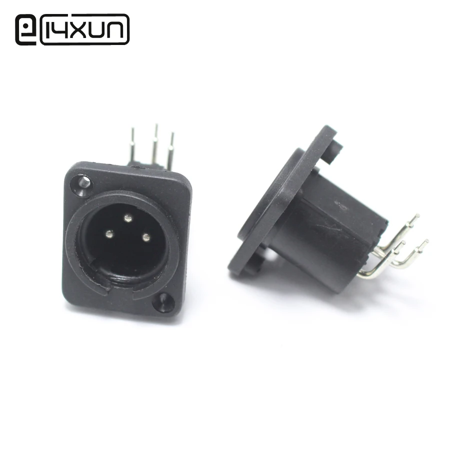 1 шт. 3-контактный разъем XLR 3 P аудиоразъем для микрофона прямоугольный микрофон PCB
