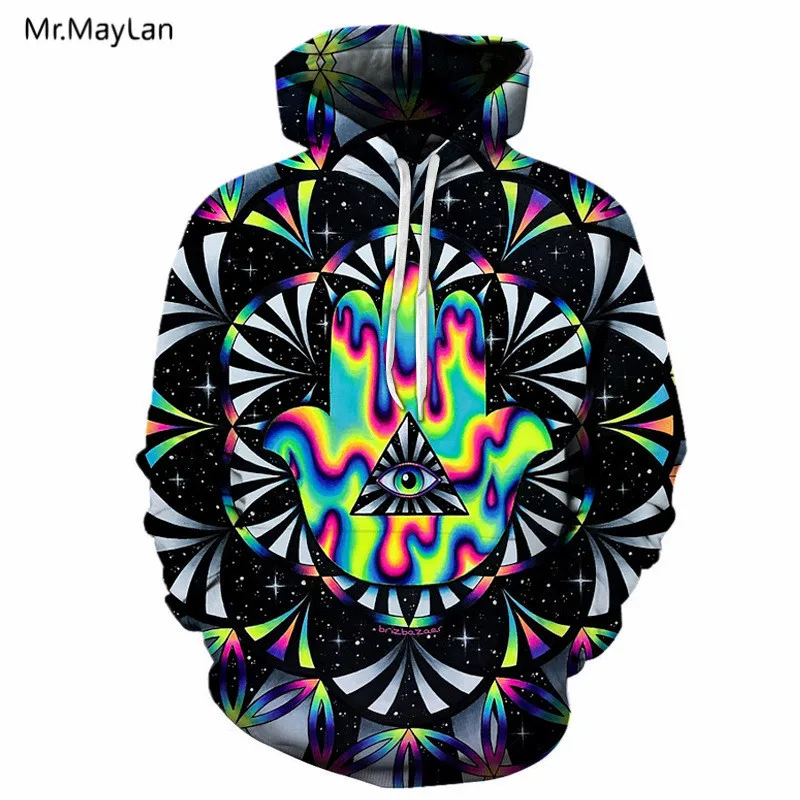 

Mr.MayLan 2018 Spring Autumn New Fashion Thin 3D Printed Hooded Sweatshirt Hoodies Men Women Casual Streetwear Pullovers Jackets