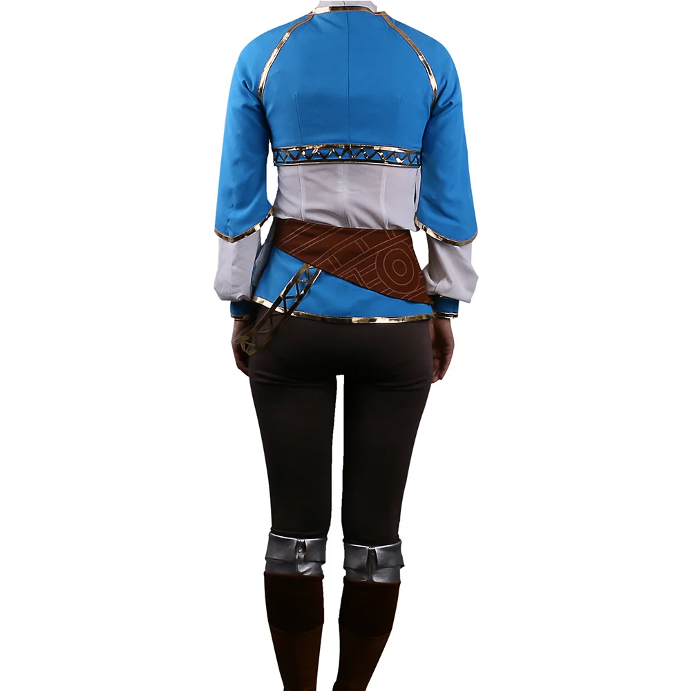 Hot Game The Legend of Zelda Twilight Princess Costume Suits Adult Women Dress t-shirt Pants Halloween Party Prop (4)