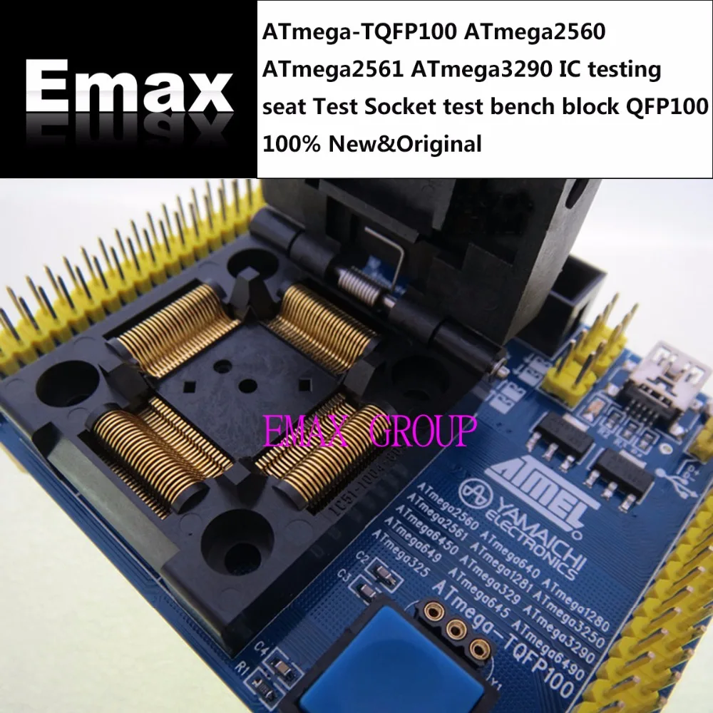 ATmega-TQFP100 ATmega2560 ATmega2561 ATmega3290 IC Тесты ing сиденье Тесты гнездо Тесты блок верстака TQFP100 QFP100