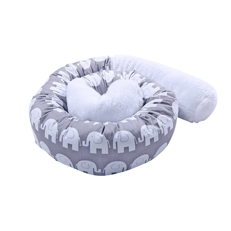 

Baby Bed Bumpers Cotton Baby Crib Protector Elephant Bumpers In Crib For Newborns Bedding Around Protector Bumper Length 200cm