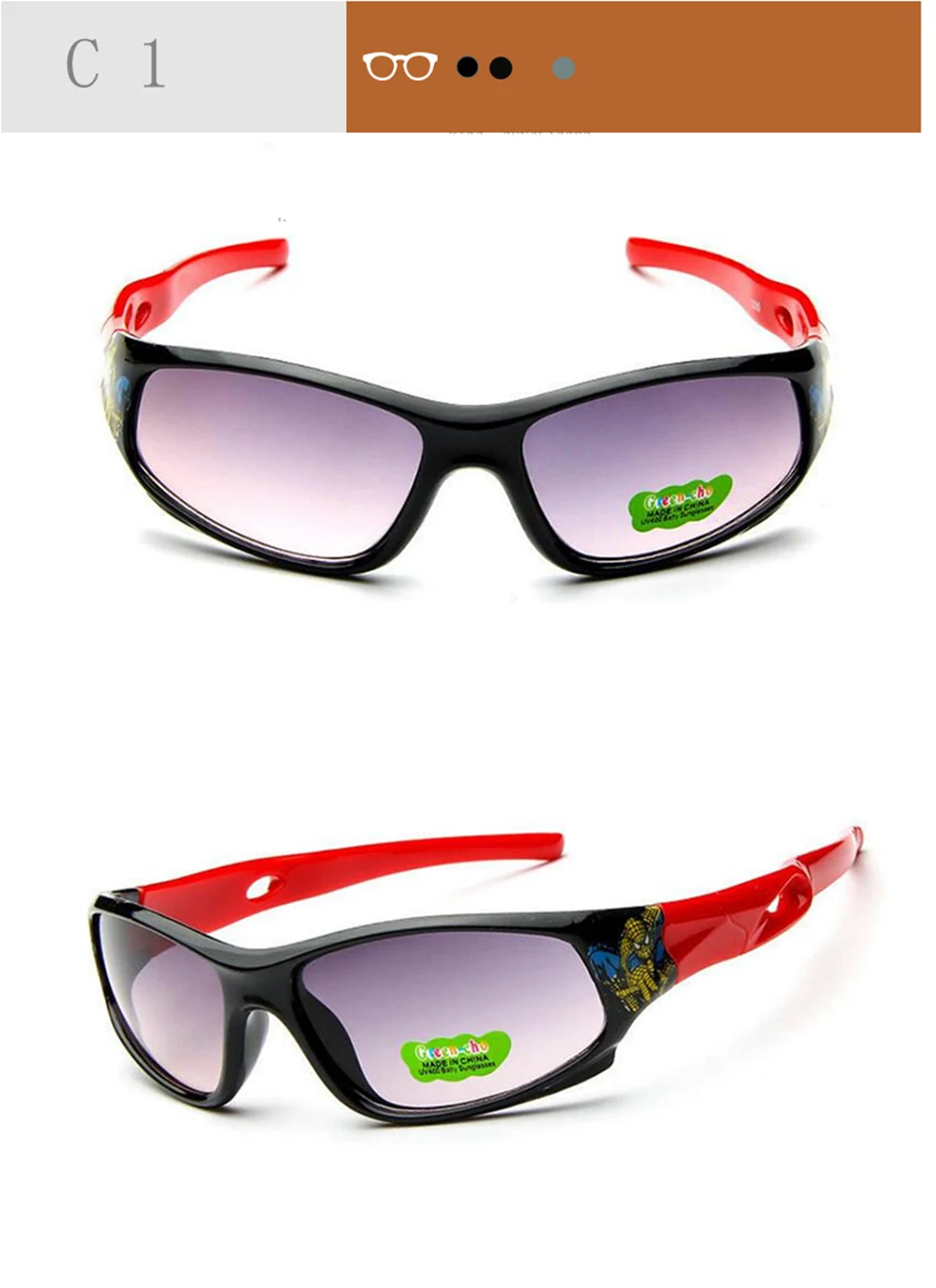 jumlai Sport Sunglasses Kids Children Sun glasses Girl Boy Outdoor Eyeglasses Flexible Spectacles UV400 Oculos  (4)