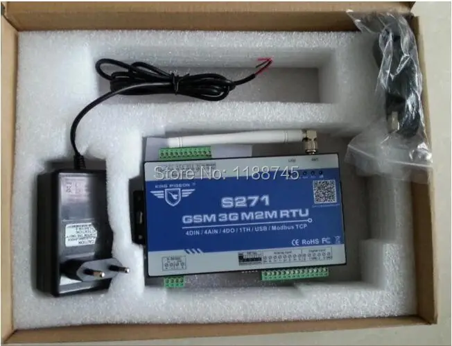 LPSECURITY 2G GSM rtu, S272 с RS232 RS485 USB 8DIN 6AIN 4DO 1 Температура вход (это 2G версия)