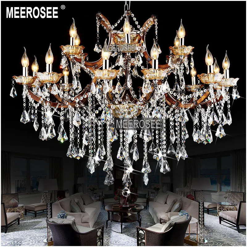 

Large Crystal Chandelier Lighting Big Cristal Lustres Light Fixture Chandelier Crystal for Hotel Project MD8662
