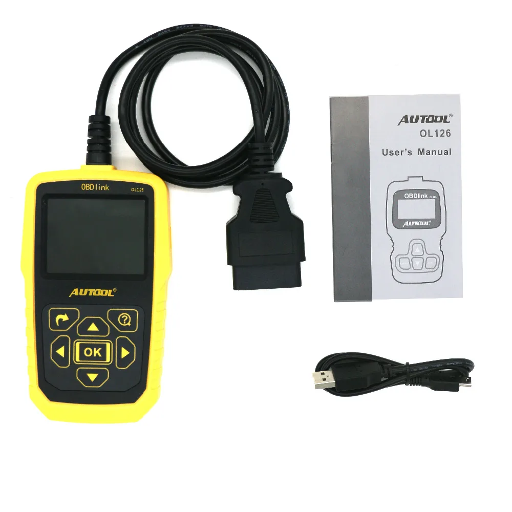 2018 новые autool ol129 OBD2 код сканер Батарея Мониторы диагностический инструмент OBD2 Интерфейс живой поток данных может универсальный инструмент