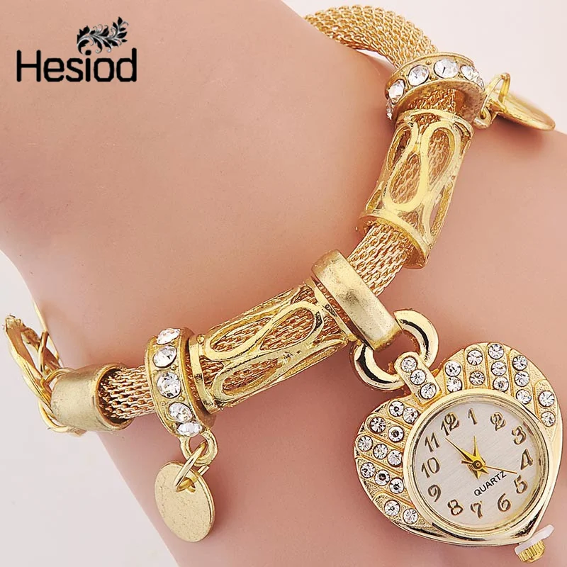 

Leather Quartz Watch Women Dress Watch Ladies Bracelet Watch Reloj Mujer Cuero Pulsera Heart Pendant