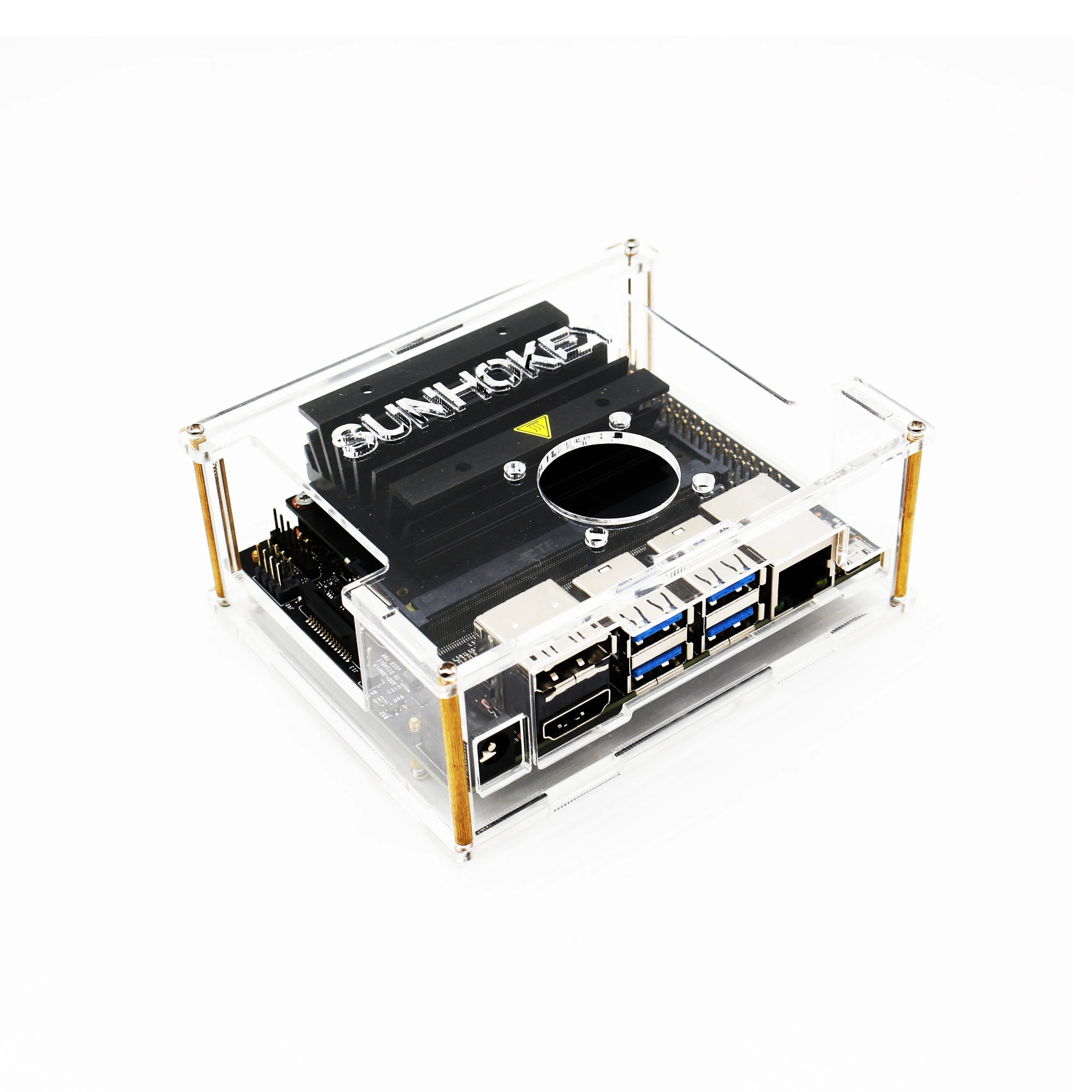

SUNHOKEY High Quality Acrylic DIY Box/ Case for NVIDIA Jetson Nano Developer Kit