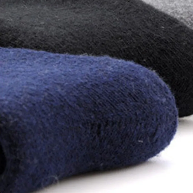1 пара мужские плотные теплые шерстяные кашемировые повседневные зимние теплые носки