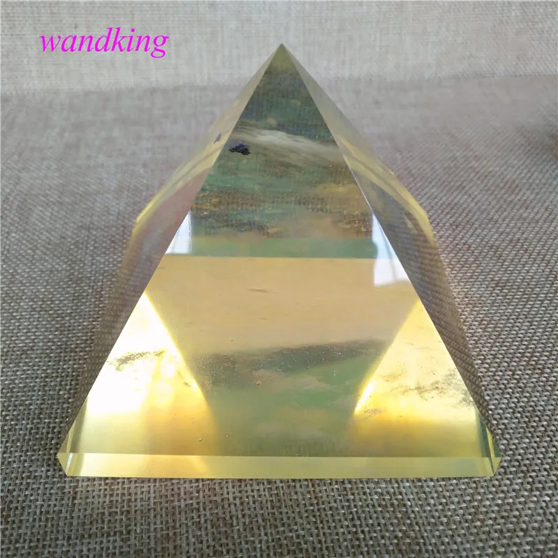 1 шт. плавки желтый кристалл кварца Пирамида